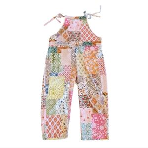 Bohemian Print Jumpsuit In Mixed Media Size XXL